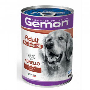 GEMON DOG PATE MEDIUM LAMB suņu konservi pastēte Jērs 400g